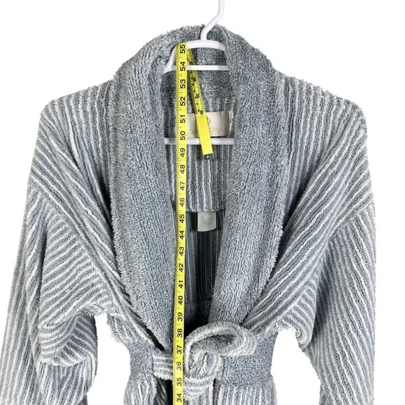Vintage StanHerman Chenille Long Bathrobe L/XL Shawl Collar Loungewear USA Made - Picture 9 of 12